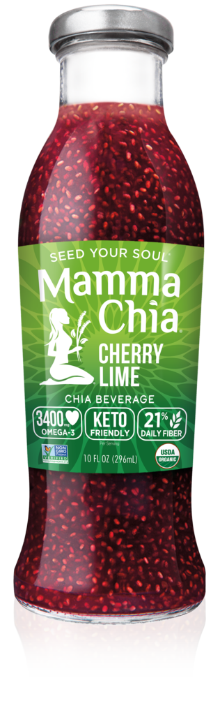 Mamma Chia Chia Beverage, Cherry Lime - 10 Ounces