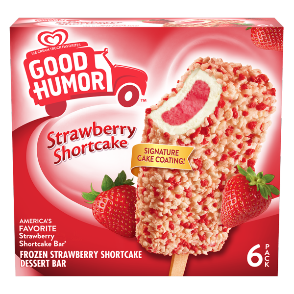 Good Humor Ice Cream Bar, Strawberry Shortcake