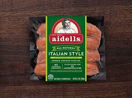 Aidells Sausage, Smoked Chicken, Italian Style, with Mozzarella Cheese - 12 Ounces