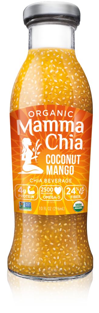 Mamma Chia Chia Beverage, Coconut Mango - 10 Ounces