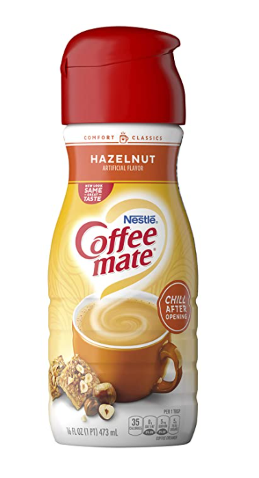 Coffee Mate Coffee Creamer, Hazelnut - 16 Ounces