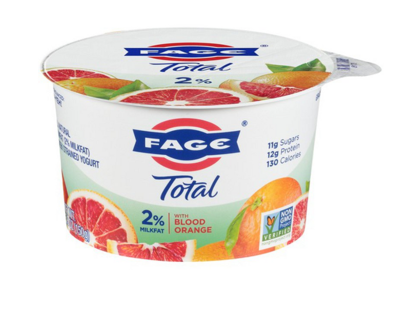 Fage Total Yogurt, Greek, Lowfat, Strained, with Blood Orange - 5.3 Ounces