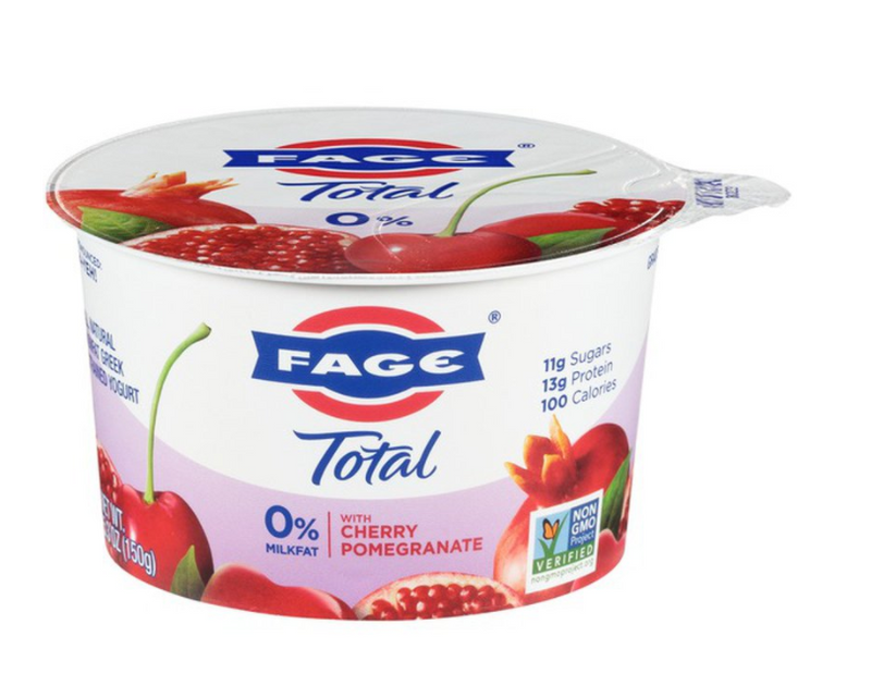 Fage Total Yogurt, Greek, Nonfat, Strained, with Cherry Pomegranate - 5.3 Ounces