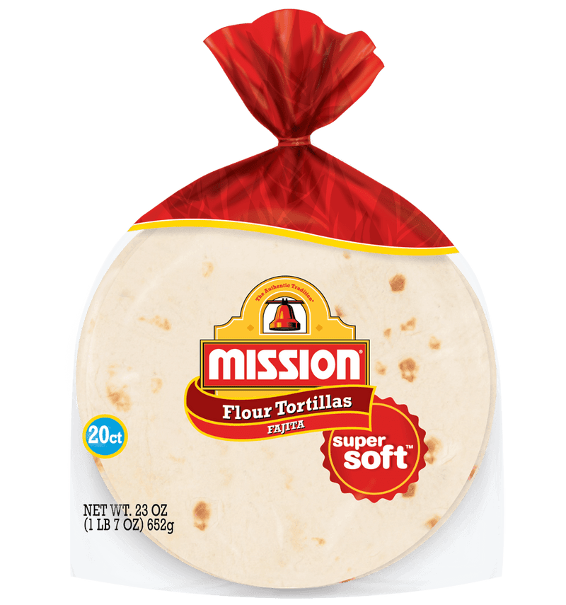 Mission Tortillas, Flour, Fajita, Super Soft - 20 Each