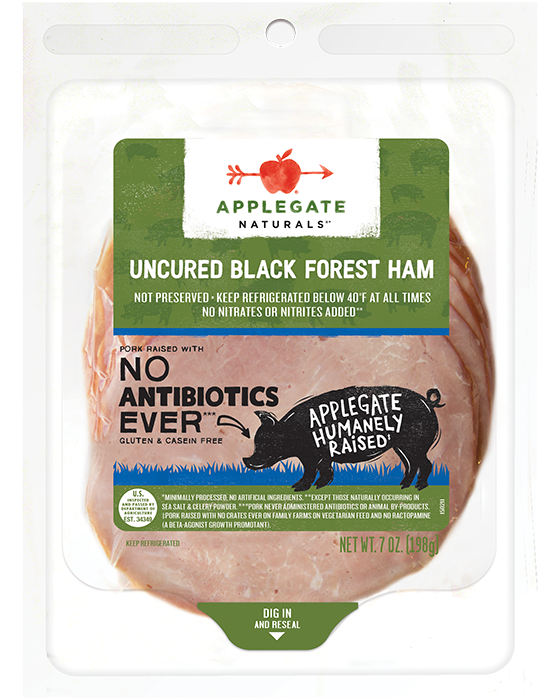 Applegate Naturals Ham, Black Forest, Uncured - 7 Ounces