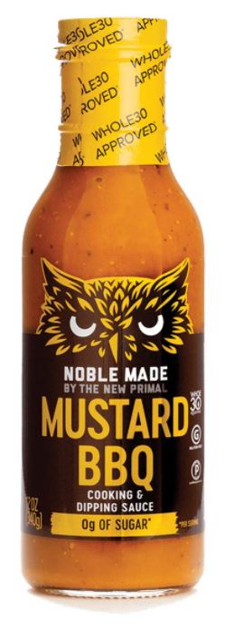New Primal Noble Made Cooking & Dipped Sauce, Mustard BBQ