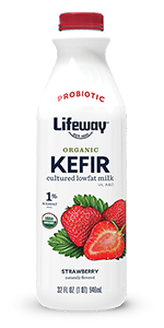 Lifeway Kefir, Organic, Strawberry - 32 Ounces