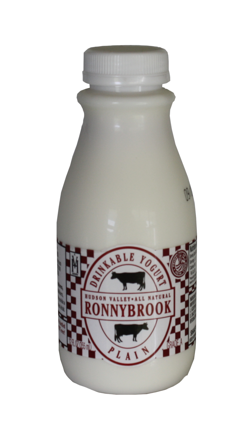 Ronnybrook Drinkable Plain Yogurt - 12 Fluid Ounces