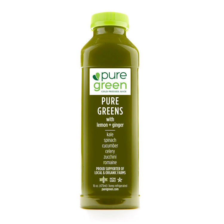 Pure Green Pure Green with lemon & Ginger Juice - 16 Ounces