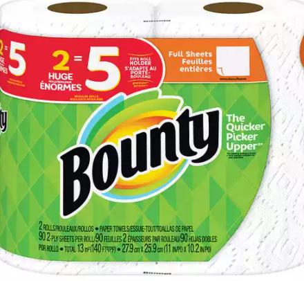 Bounty Paper Towels, Full Sheet, White, 2ply