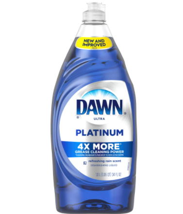 Dawn Ultra Dishwashing Liquid, Platinum, Refreshing Rain Scent