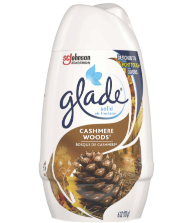 Glade Air Freshener, Cashmere Woods, Solid