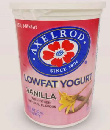 Axelrod Yogurt, Lowfat, Vanilla - 32 Ounces