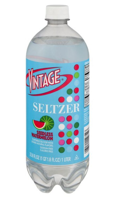 Vintage Seltzer Seedless Watermelon Flavored Seltzer - 33.8 Ounces