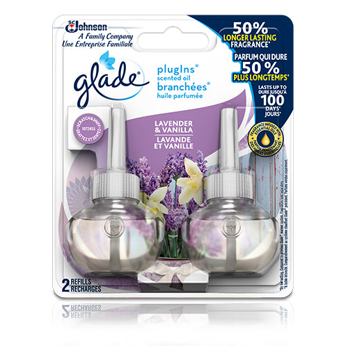 Glade PlugIns Scented Oil Refills, Lavender & Vanilla