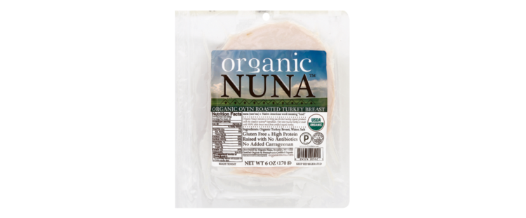 Nuna Naturals Organic Oven Roasted Turkey Breast - 6 Ounces