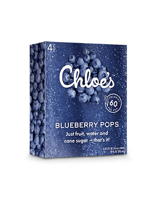 Chloe's Blueberry Pops - 4 Count