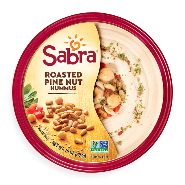 Sabra Hummus, Roasted Pine Nut - 10 Ounces