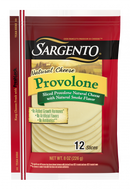 Sargento Cheese, Natural, Provolone, Slices - 12 Each