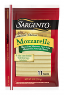 Sargento Cheese, Part-Skim, Natural, Mozzarella, Low-Moisture, Slices - 11 Each