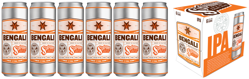 Sixpoint Beer, IPA, Bengali - 6 Pack, 12 Fluid Ounces