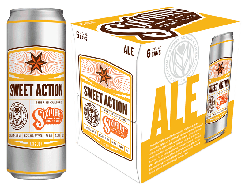 Sixpoint Beer, Ale, Sweet Action - 6 Pack, 12 Fluid Ounces