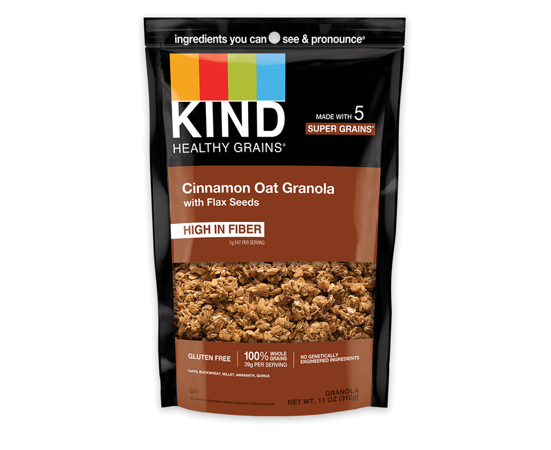 Kind Granola, Cinnamon Oat Clusters, with Flax Seeds