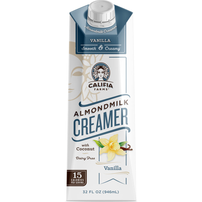 Califia Farms Creamer, Almondmilk, with Coconut, Vanilla - 32 Ounces