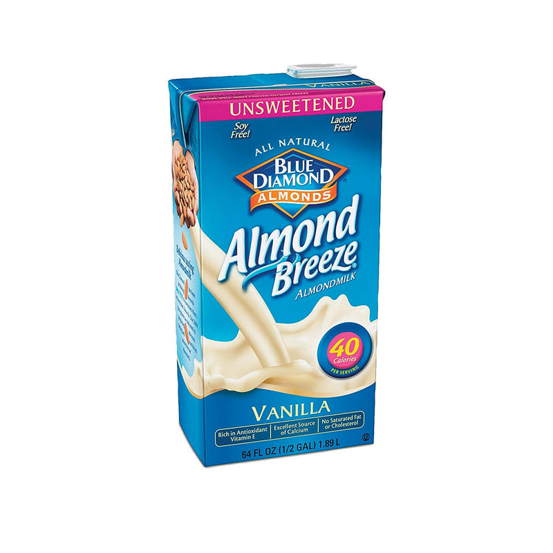Blue Diamond Almond Breeze Almondmilk, Unsweetened, Vanilla - 64 Ounces