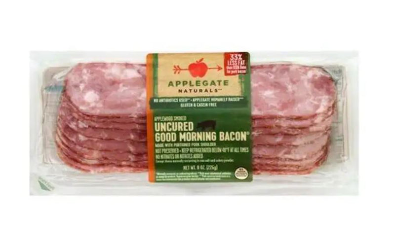 Applegate Naturals Bacon, Uncured Good Morning, Applewood Smoked - 8 Ounces