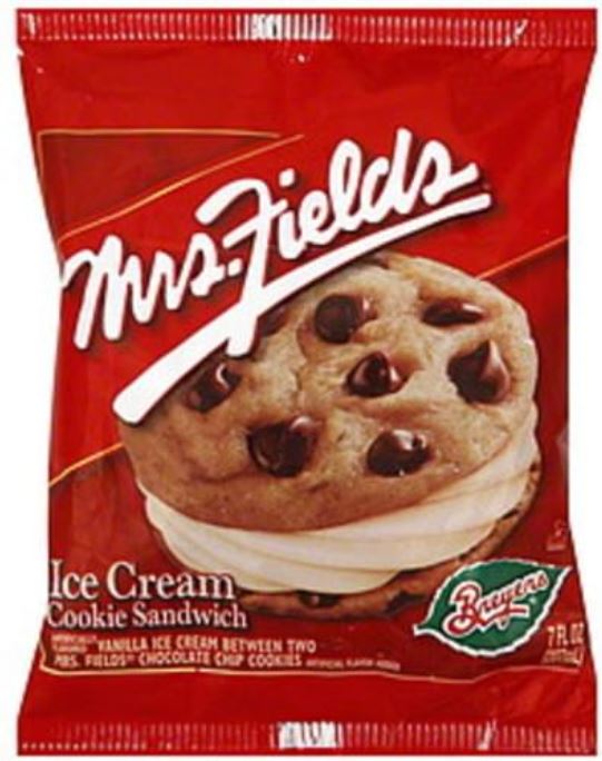 BREYERS Ice Cream Cookie Sandwich, Mrs. Fields