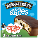 Ben & Jerrys Pint Slices Ice Cream Bars, Chocolate Chip Cookie Dough - 3 Each