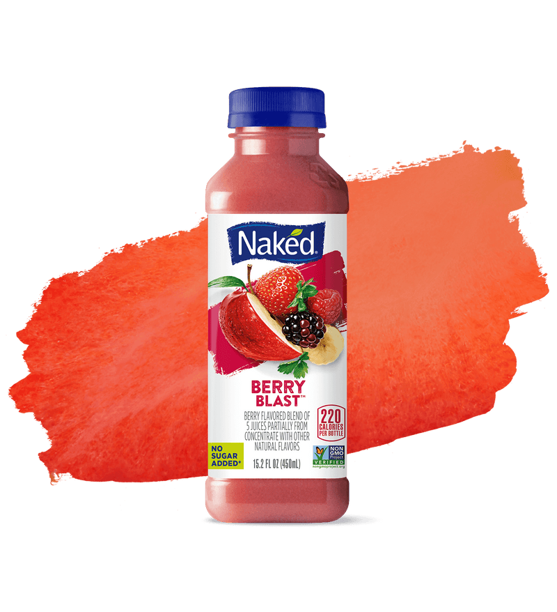 Naked 100% Juice Smoothie, Fruit, Berry Blast - 15.2 Ounces