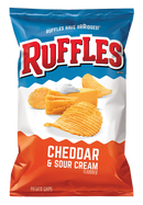 Ruffles Potato Chips, Cheddar & Sour Cream Flavored