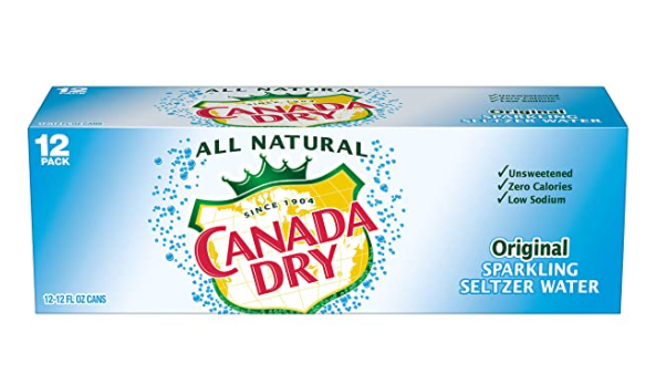 Canada Dry Seltzer Water, Sparkling, Original - 12 Each