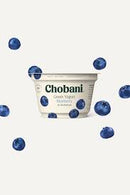 Chobani Yogurt, Greek, Non-Fat, with Blueberry on the Bottom - 5.3 Ounces