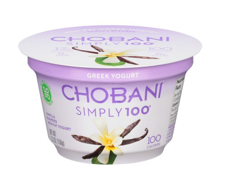 Chobani Simply 100 Yogurt, Greek, Non-Fat, Vanilla Blended - 5.3 Ounces - 5.3 Ounces
