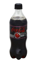 Coca Cola Zero Cola, Calorie Free, Cherry - 20 Ounces