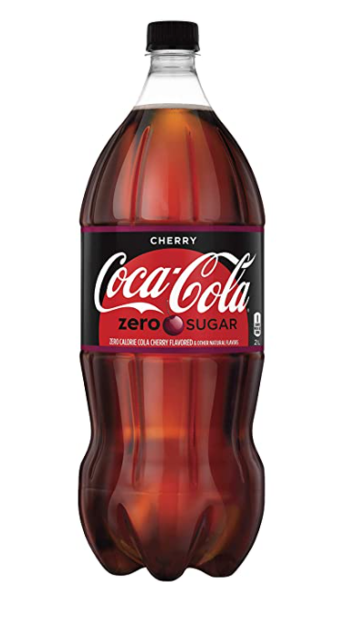Coca Cola Zero Cola, Calorie Free, Cherry - 2 Liters