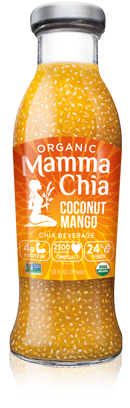 Mamma Chia Chia Beverage, Coconut Mango - 10 Ounces