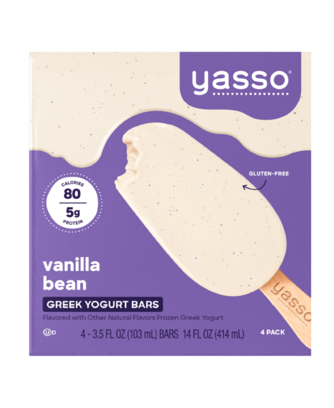 Yasso Frozen Greek Yogurt Bars, Vanilla Bean - 4 Each
