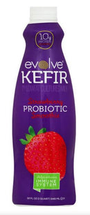 Evolve Kefir Probiotic Smoothie, Strawberry - 32 Ounces