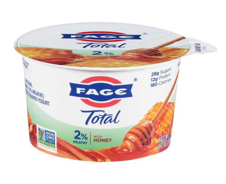 Fage Total Yogurt, Greek, Lowfat, Strained, with Honey - 5.3 Ounces