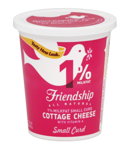 Friendship Cottage Cheese, 1% Milkfat, Small Curd - 16 Ounces