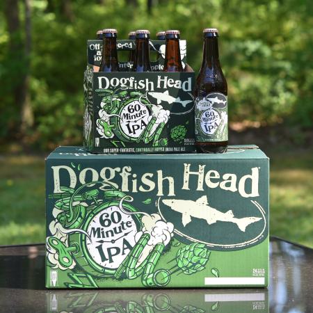 Dogfish Head Beer, India Pale Ale, 60 Minute IPA - 6 Pack, 12 Fluid Ounces