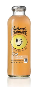 Huberts Lemonade, Peach - 16 Ounces