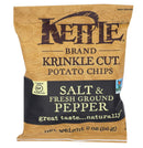 Kettle Potato Chips, Krinkle Cut, Salt & Fresh Ground Pepper