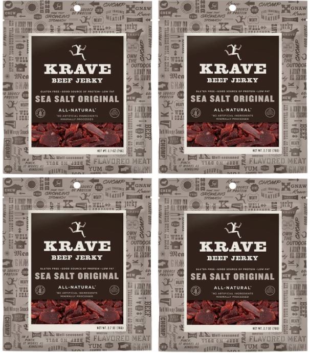 Krave Beef Jerky, Sea Salt Original - 3.25 Ounces