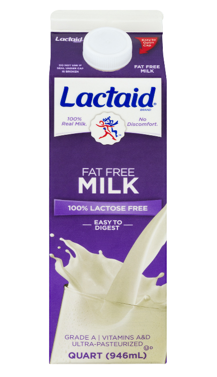 Lactaid Milk, Fat Free - 1 Quart