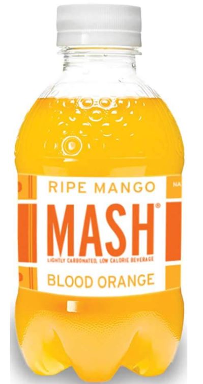 Mash Sparkling Fruit Drink, Low Calorie, Ripe Mango, Blood Orange - 20 Ounces